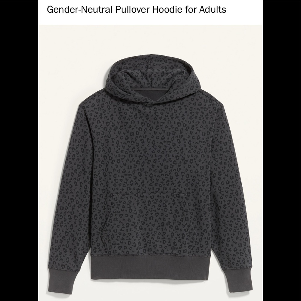Medium Leopard Gender Neutral Pullover Hoodie NWT